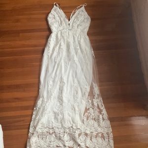 White lace sundress